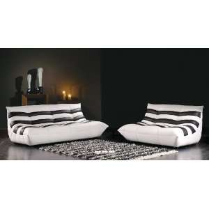  Zebra Leather Sofa Set