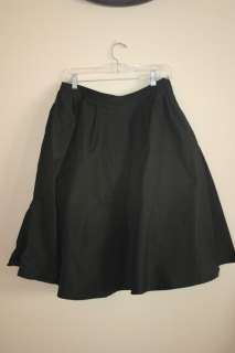 Sundance Catalog black silk Christmas skirt $198  