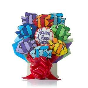 Youre a (Reel) Catch Cookie Bouquet, 12: Grocery & Gourmet Food