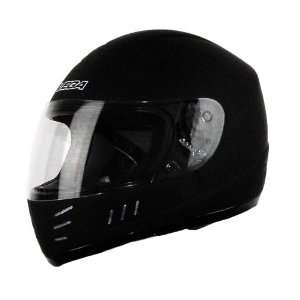   : Vega Trak Jr. Flat Black Large Full Face Karting Helmet: Automotive