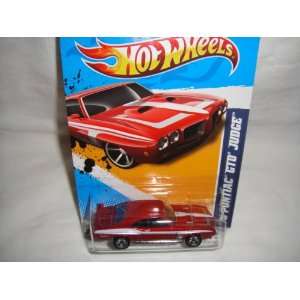 HOT WHEELS 2012 EDITION MUSCLE MANIA GM 12 RED WITH SILVER AND WHITE 