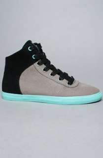  Supra The Cuttler Sneaker in Grey Canvas & Black Suede 