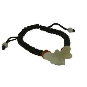 Enchanting Dragonfly Formulate This Jade Bracelet Made with Black Cord