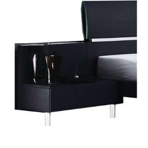  Glamour Nightstand in Black Ash