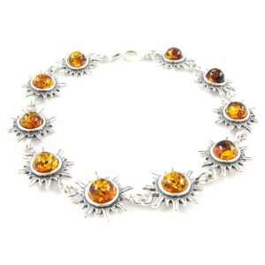  Bracelet silver Soleil amber.: Jewelry