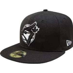  MLB Toronto Blue Jays Black with White Logo 59FIFTY Fitted 