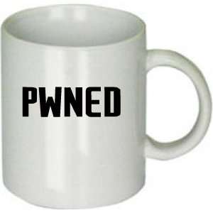  Pwned Coffee Cup Mug Video Game Saying: Kitchen & Dining