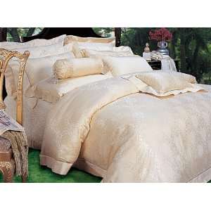  11 Piece Silk / Cotton Ultra Luxury Bedding Set in Vibrant 