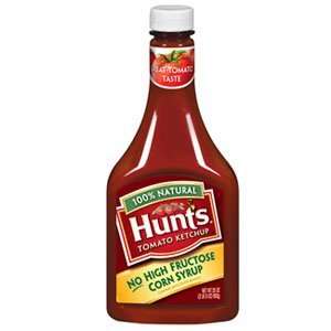 Hunts 100% Natural No High Fructose Corn Syrup Tomato Ketchup  