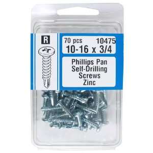   Phillips Pan Self Drilling Screws, 10 16 x 3/4