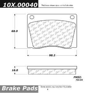  Centric Parts, 102.00040, CTek Brake Pads Automotive