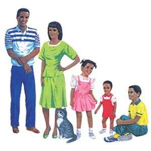  10 Pack LITTLE FOLKS VISUALS AFRICAN AMERICAN FAMILY PRE 