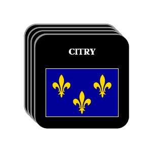  Ile de France   CITRY Set of 4 Mini Mousepad Coasters 