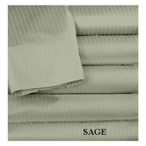OLIVIA PINSTRIPE Bed Sheet Set 100% Egyptian Cotton 1200 Thread Count 