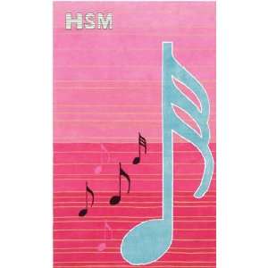   High School Musical 1 12505 Pink/blue 4.7X7.7 Area Rug: Home & Kitchen