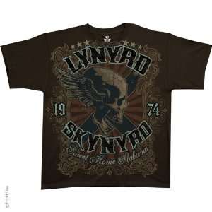  Lynyrd Skynyrd Sweet Home Alabama T Shirt (Brown), XL 