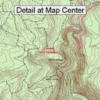  USGS Topographic Quadrangle Map   Soddy, Tennessee (Folded 