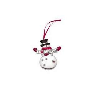 Reed , Barton I Love Snow Snowman Ornament/3210: Home 