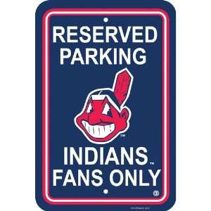 BSS   Clevelands Indians MLB Plastic Parking Sign 