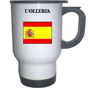  Spain (Espana)   LOLLERIA White Stainless Steel Mug 
