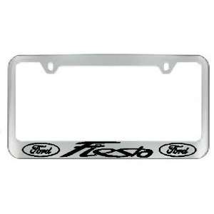  Ford Fiesta Chrome License Plate Frame with 2 free caps 