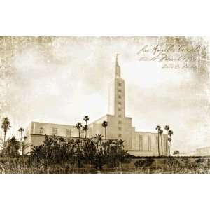  Loas Angeles LDS Temple Art Plaque with Easel: Home 