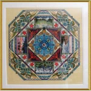  Hawaiian Garden Mandala   Cross Stitch Pattern: Arts 