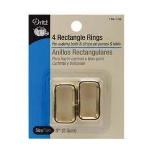  Rectangle Rings 1 Gilt 4/Pkg 119 1 35; 3 Items/Order
