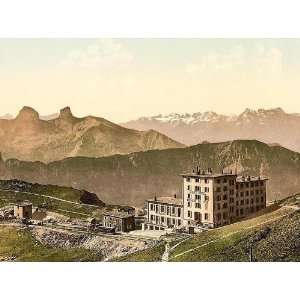  Vintage Travel Poster   Rochers de Naye Grand Hotel and 