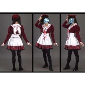 Japanese Anime 11eyes Cosplay Costume   Female School Uniform 1st 
