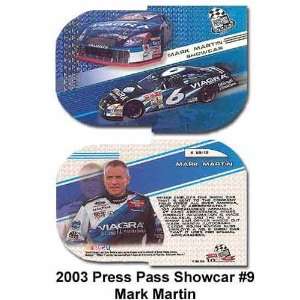  Press Pass Showcar 03 Mark Martin Card: Sports & Outdoors