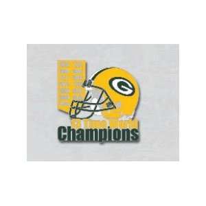   Bay Packers 4x Super Bowl 13x World Champions Pin: Sports & Outdoors