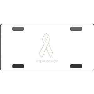  Right to Life Awareness Ribbon Vanity License Plate 