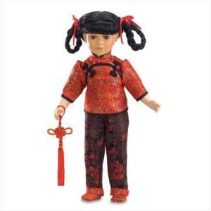  16 Inch Chinese Doll In Red Shirt: Home & Kitchen