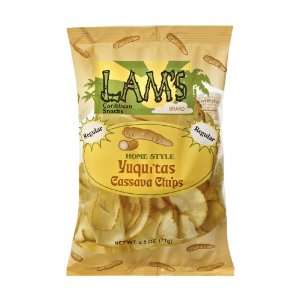 Lams Yuca Chips (Case of 24   2.5 Oz Bags):  Grocery 
