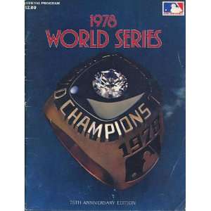 1978 World Series Program 