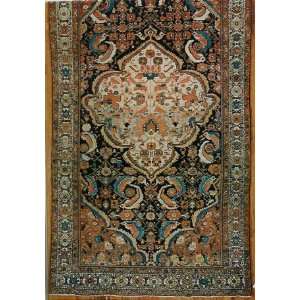    6x11 Hand Knotted Malayer Persian Rug   61x114: Home & Kitchen