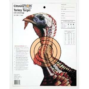 Champion Sight In Life size Turkey Paper Target (Pack of 12)  