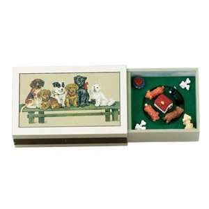   : Lovely Mr. Christmas Matchbox With Dogs Music Box: Everything Else