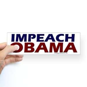  IMPEACH OBAMA Anti obama Bumper Sticker by  