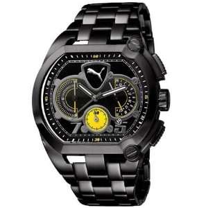  Mens Dash Chronograph Black Ion Plated Stainless Steel 