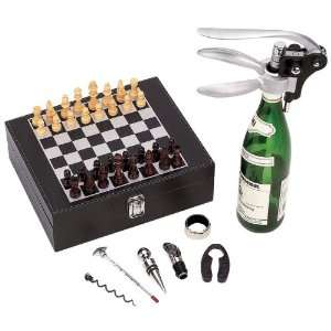   Opener And Chess Set By Wyndham House&trade Wine Opener and Chess Set