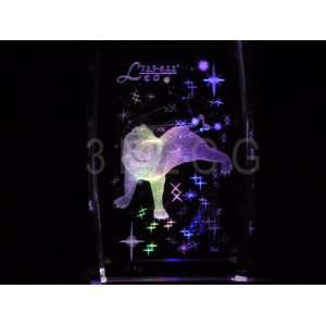  Astrology Leo 3D Laser Etched Crystal 