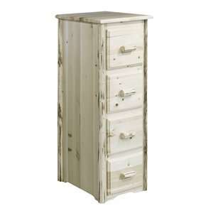  MWFCV Four Drawer File Cabinet, Clear Lacquer: Home Improvement