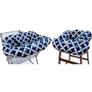   Ritzy Sitzy Shopping Cart High Chair Cover Social Circle Blue: Baby