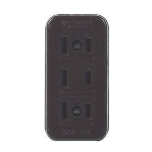  3 each Leviton Surface Duplex Receptacle (002 00303 000 