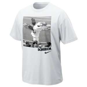  Washington Nationals White Nike Screech Mascot T Shirt 