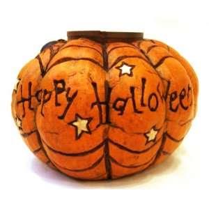  Happy Halloween Pumpkin Tea Light Holder: Home Improvement