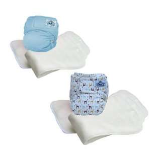 SoftBums One Size Fits All Cloth Diapers 10 Piece Set (2 PK   Snowcone 
