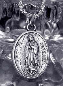Our Lady of Guadalupe Santo Nino De Atocha silver Charm  